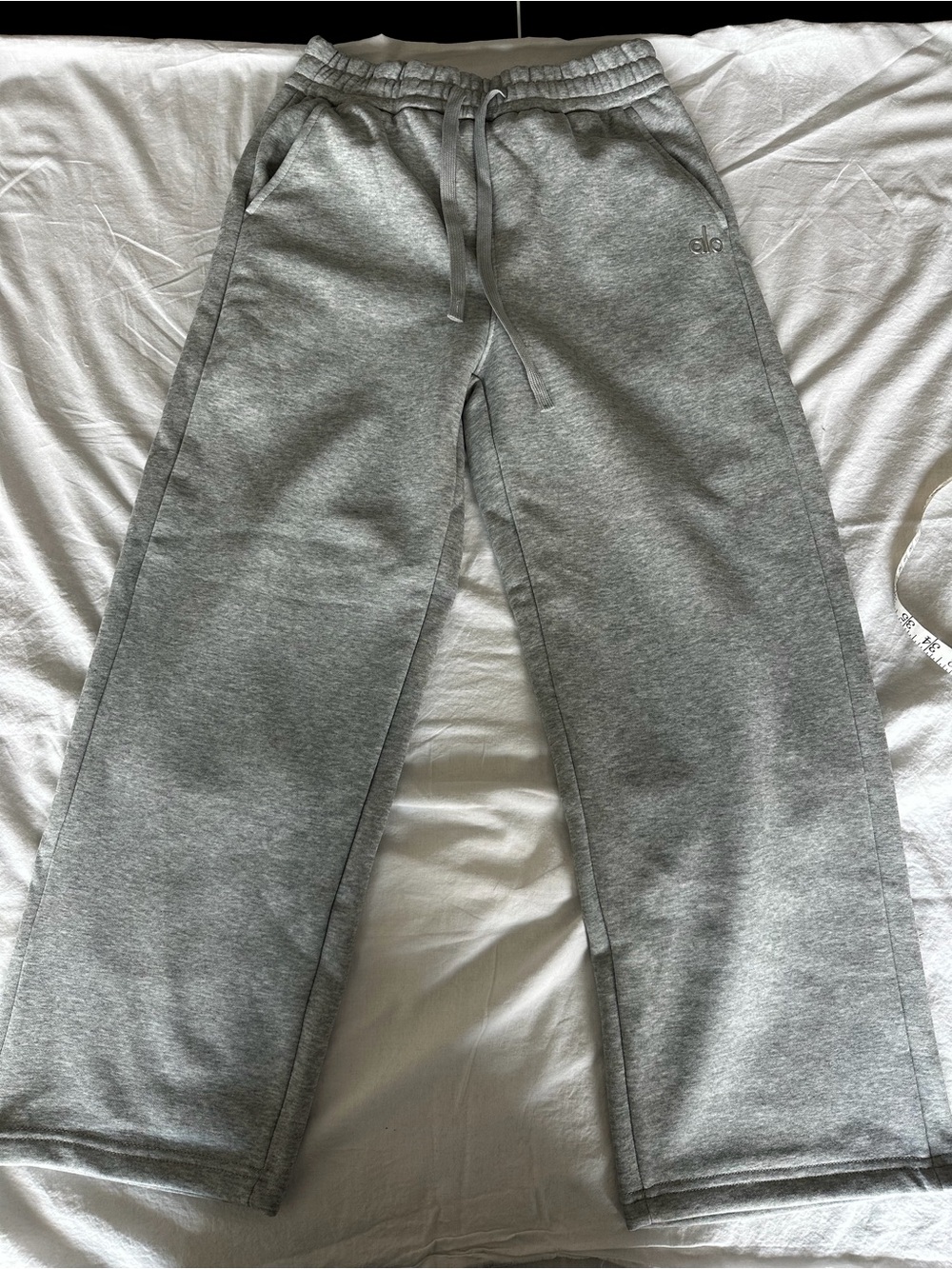 ALO Yoga Gray Wide-Leg Sweatpants